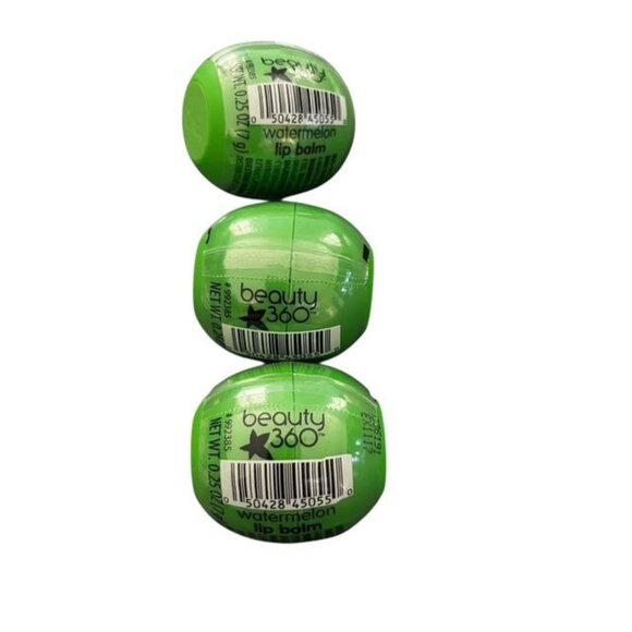 Beauty 360 Set of 3 Watermelon New Sealed Lip Balms - Picture 1 of 2